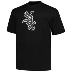 Chicago White Sox Profile Big & Tall Primary Logo T-Shirt - Black - MLB Discount