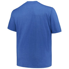 Chicago Cubs Profile Big & Tall Weathered Logo T-Shirt - Heather Royal - MLB Online