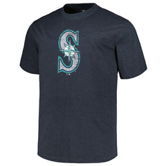 Seattle Mariners Profile Big & Tall Weathered Logo T-Shirt - Heather Navy - MLB on Sale