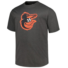 Baltimore Orioles Profile Big & Tall Weathered Logo T-Shirt - Heather Black - MLB Sale