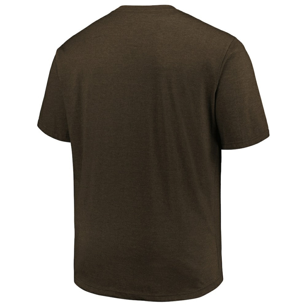 San Diego Padres Profile Big & Tall Weathered Logo T-Shirt - Heather Brown - MLB Online