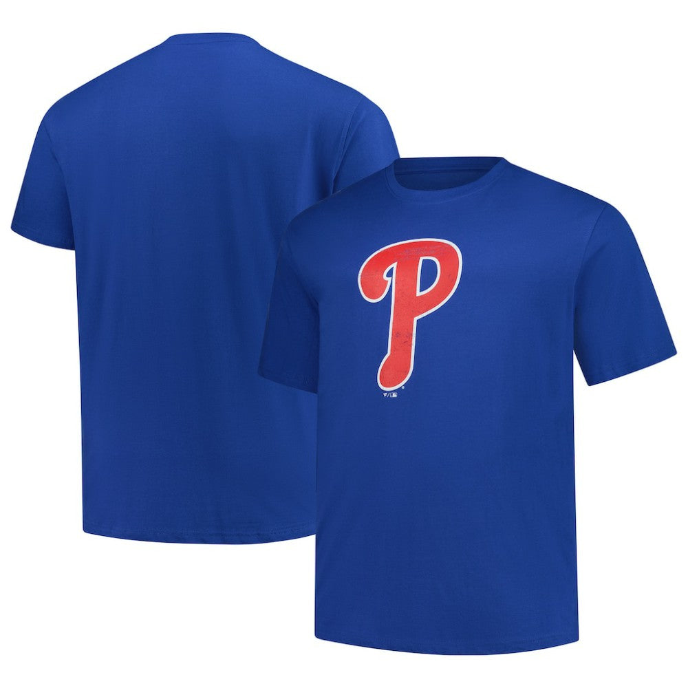 Philadelphia Phillies Profile Big & Tall Weathered Logo T-Shirt - Royal - MLB Online