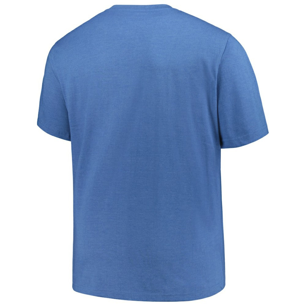 Texas Rangers Profile Big & Tall Weathered Logo T-Shirt - Heather Royal - MLB Discount