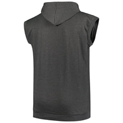 Atlanta Braves Profile Big & Tall Muscle Sleeveless Pullover Hoodie - Heather Charcoal - MLB Online