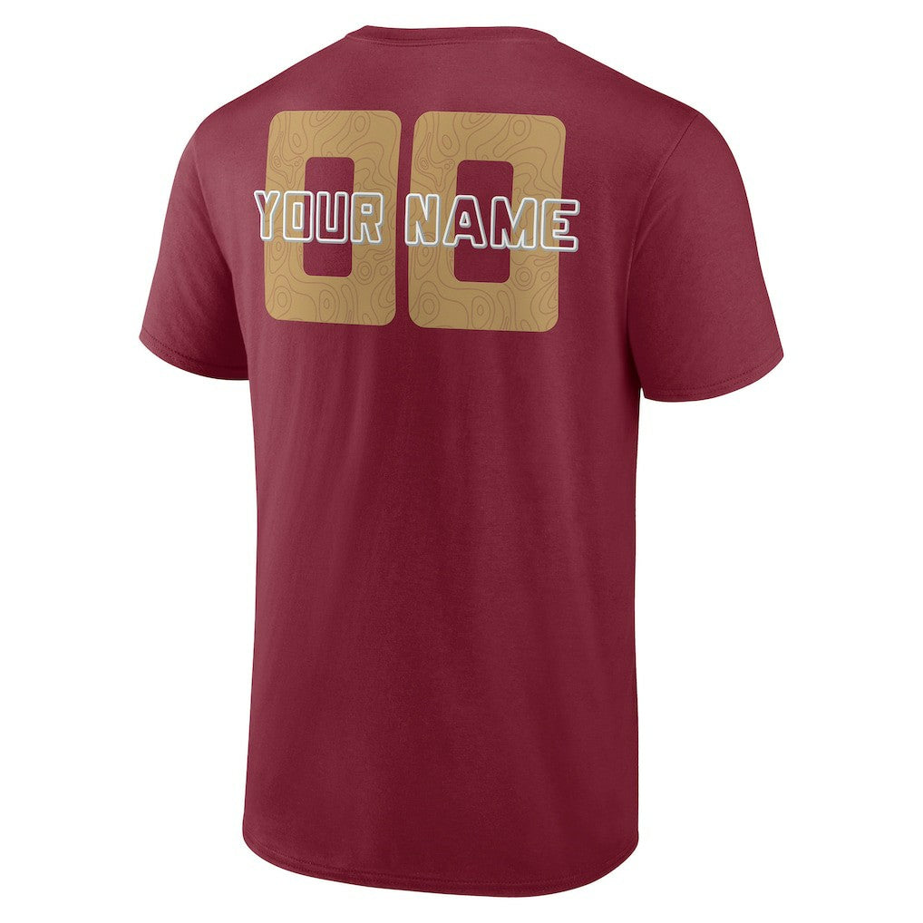 Cleveland Cavaliers Stellar Personalized Name & Number T-Shirt Wine