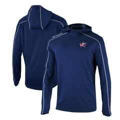 Columbus Blue Jackets Columbia Omni-Wick Shotgun Long Sleeve Hoodie T-Shirt - Navy - NHL 200629172