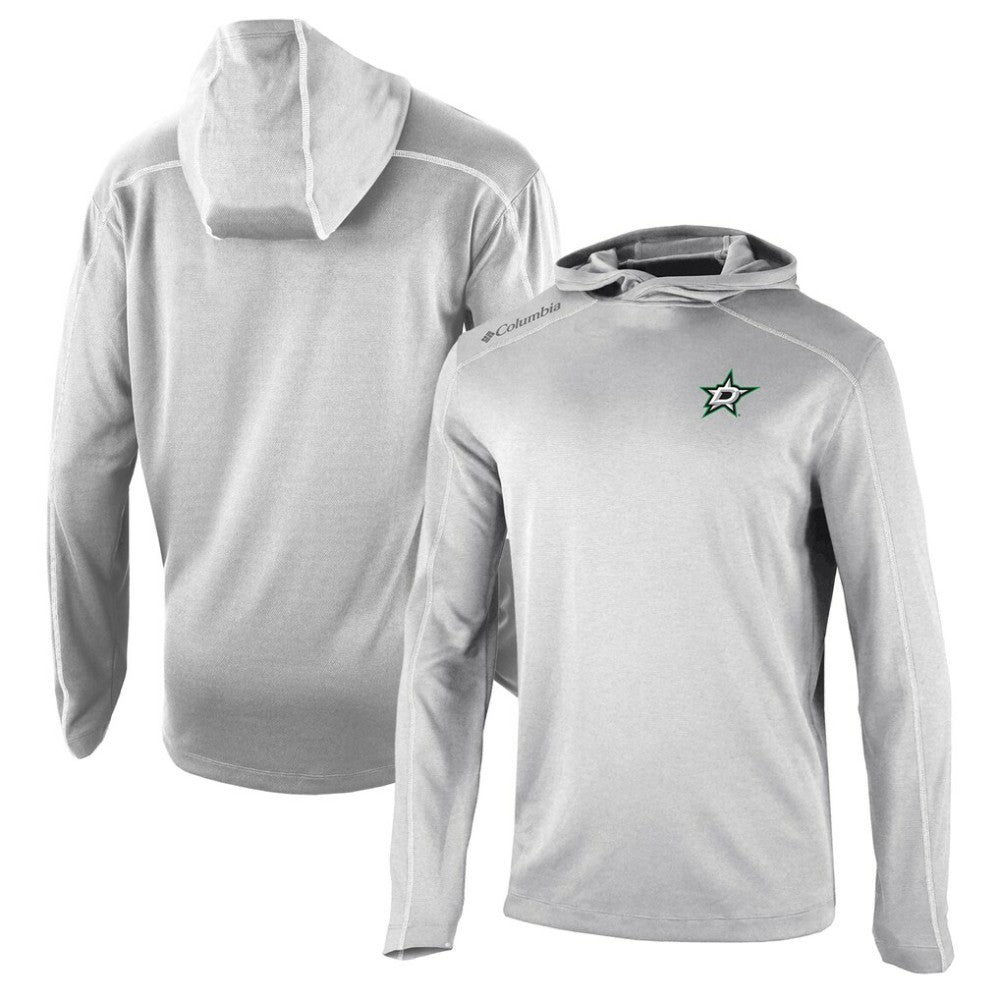 Dallas Stars Columbia Omni-Wick Shotgun Long Sleeve Hoodie T-Shirt - Gray - NHL 200629173