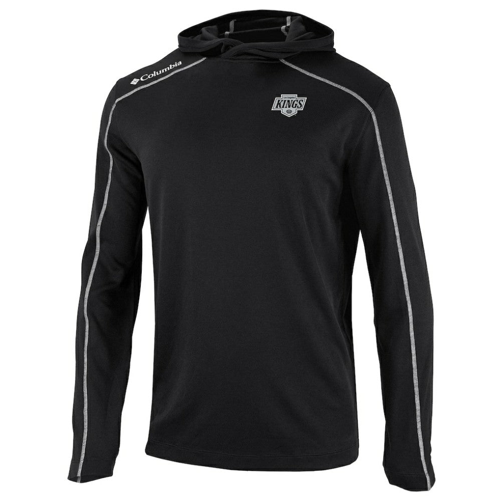 Los Angeles Kings Columbia Omni-Wick Shotgun Long Sleeve Hoodie T-Shirt - Black - NHL 200629176