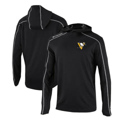Pittsburgh Penguins Columbia Omni-Wick Shotgun Long Sleeve Hoodie T-Shirt - Black - NHL 200629183