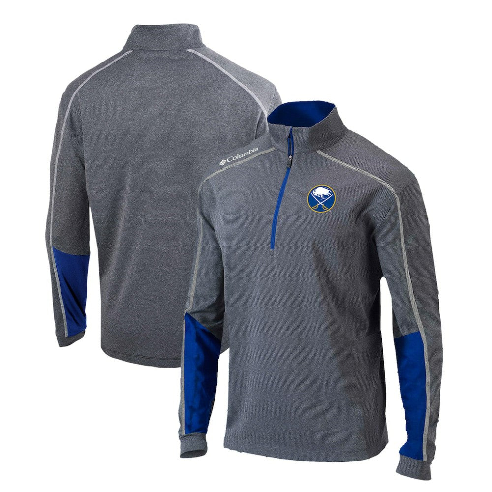 Buffalo Sabres Columbia Omni-Wick Shotgun 2.0 Quarter-Zip Pullover Top - Gray/Blue - NHL 200629193