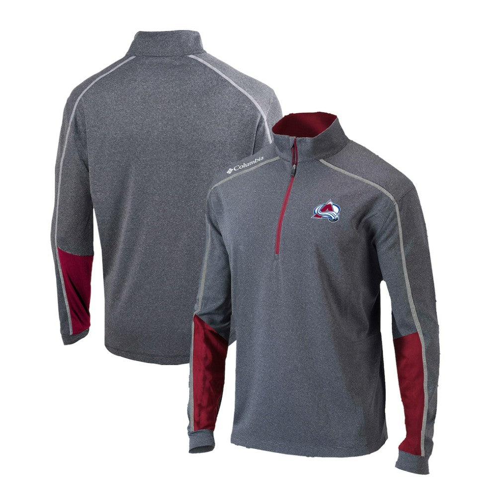 Colorado Avalanche Columbia Omni-Wick Shotgun 2.0 Quarter-Zip Pullover Top - Gray/Purple - NHL 200629196