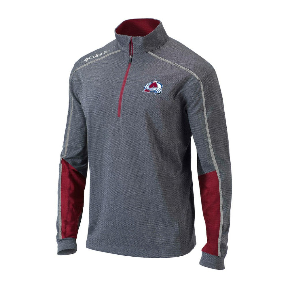 Colorado Avalanche Columbia Omni-Wick Shotgun 2.0 Quarter-Zip Pullover Top - Gray/Purple - NHL 200629196