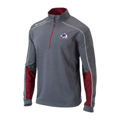 Colorado Avalanche Columbia Omni-Wick Shotgun 2.0 Quarter-Zip Pullover Top - Gray/Purple - NHL 200629196