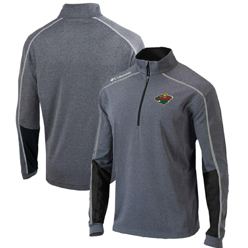 Minnesota Wild Columbia Omni-Wick Shotgun 2.0 Quarter-Zip Pullover Top - Gray/Black - NHL 200629202