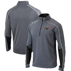 Minnesota Wild Columbia Omni-Wick Shotgun 2.0 Quarter-Zip Pullover Top - Gray/Black - NHL 200629202