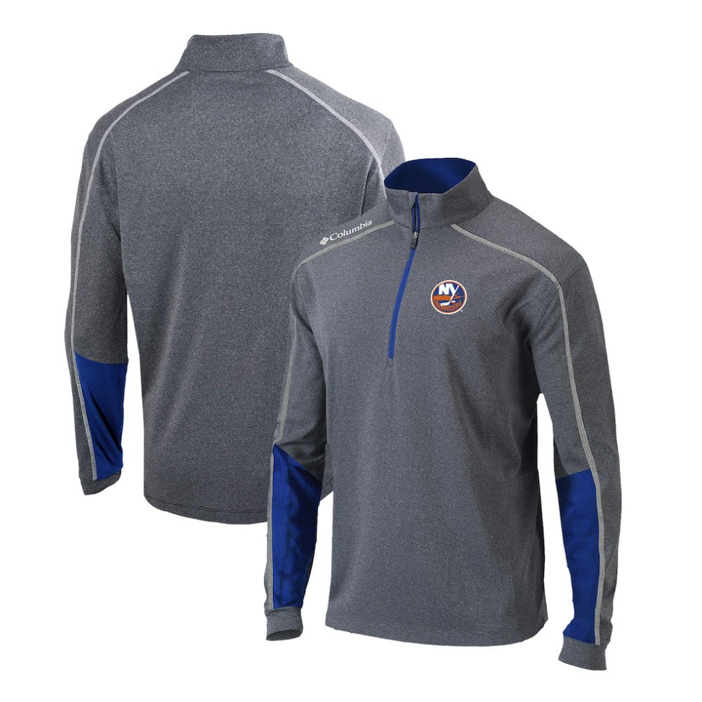 New York Islanders Columbia Omni-Wick Shotgun 2.0 Quarter-Zip Pullover Top - Gray/Blue - NHL 200629205