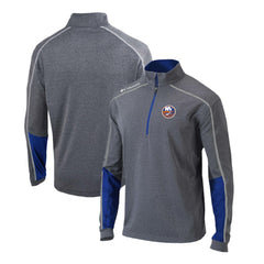 New York Islanders Columbia Omni-Wick Shotgun 2.0 Quarter-Zip Pullover Top - Gray/Blue - NHL 200629205