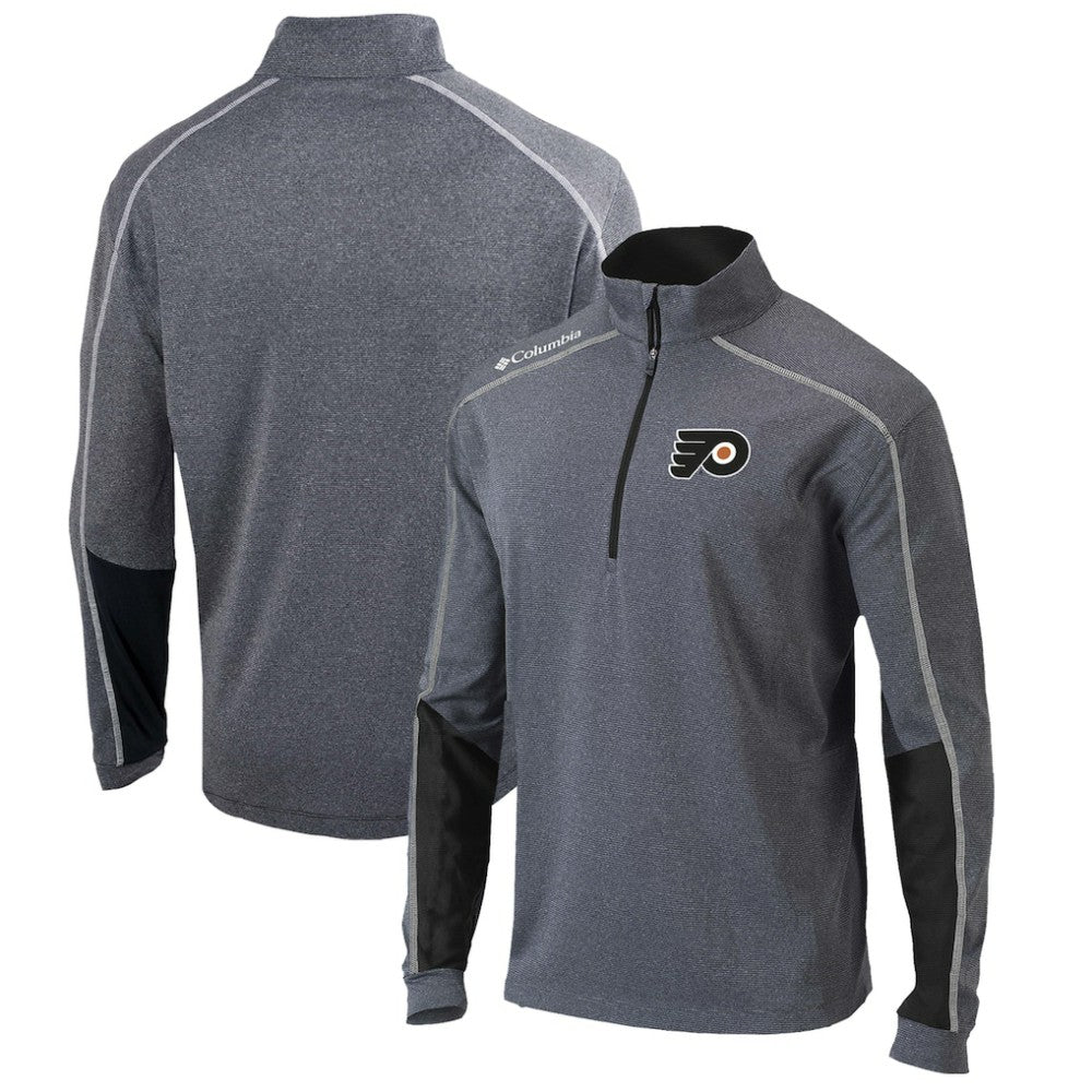 Philadelphia Flyers Columbia Omni-Wick Shotgun 2.0 Quarter-Zip Pullover Top - Gray/Black - NHL 200629207
