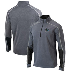 San Jose Sharks Columbia Omni-Wick Shotgun 2.0 Quarter-Zip Pullover Top - Gray/Black - NHL 200629209