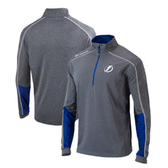 Tampa Bay Lightning Columbia Omni-Wick Shotgun 2.0 Quarter-Zip Pullover Top - Gray/Blue - NHL 200629212