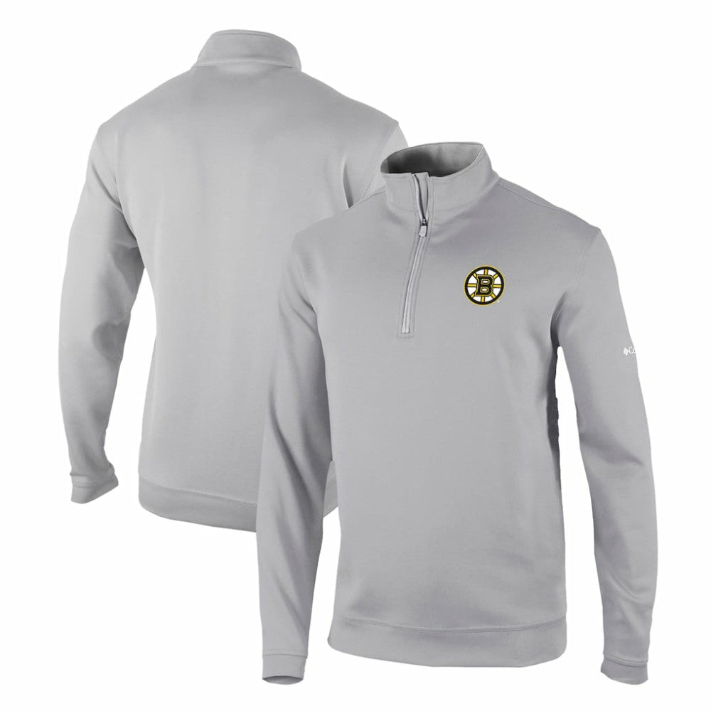 Boston Bruins Columbia Omni-Wick Wickhams Hills Half-Zip Pullover Top - Gray - NHL 200629219