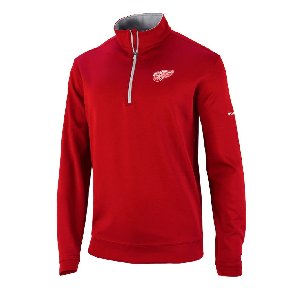 Detroit Red Wings Columbia Omni-Wick Wickhams Hills Half-Zip Pullover Top - Red - NHL 200629233