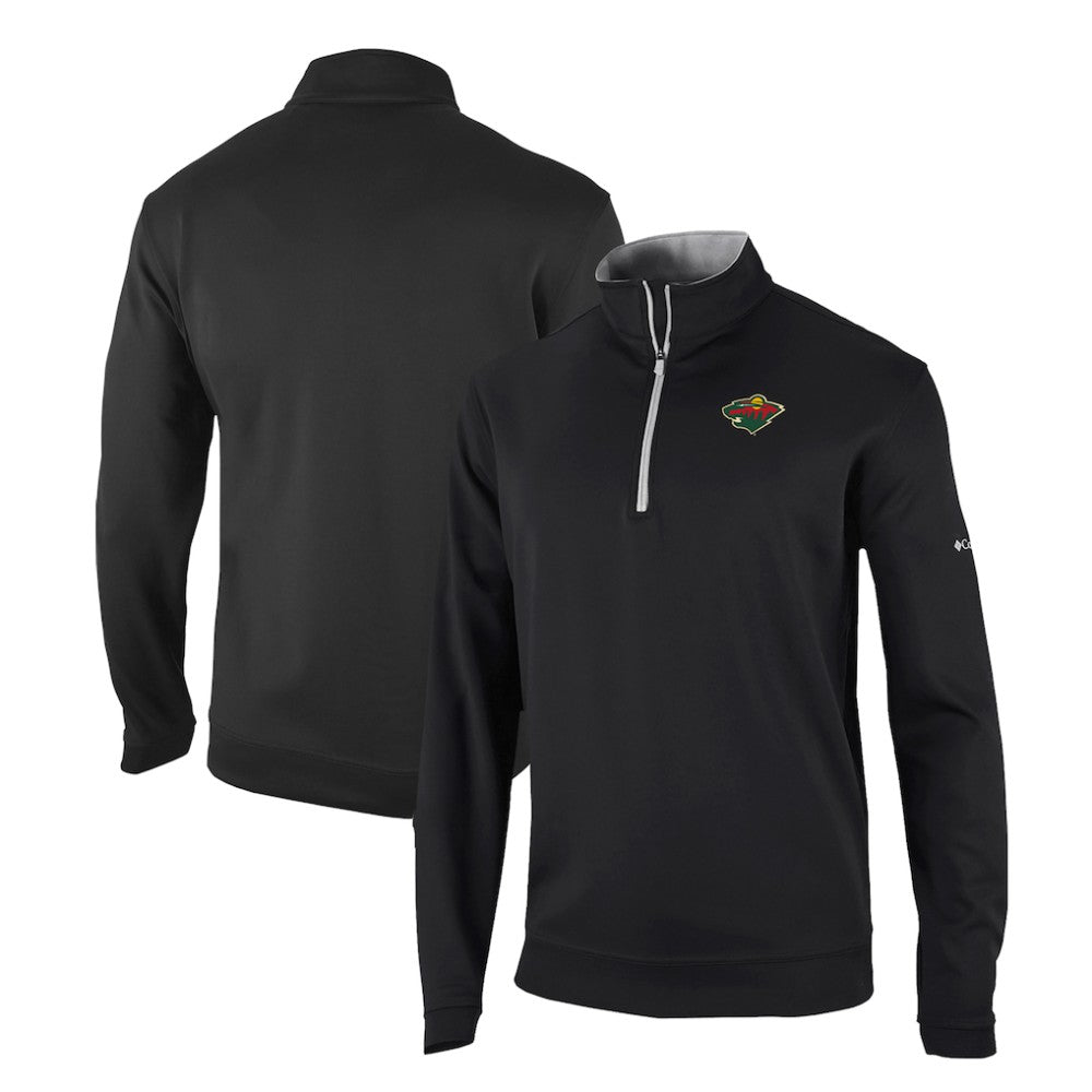 Minnesota Wild Columbia Omni-Wick Wickhams Hills Half-Zip Pullover Top - Black - NHL 200629240