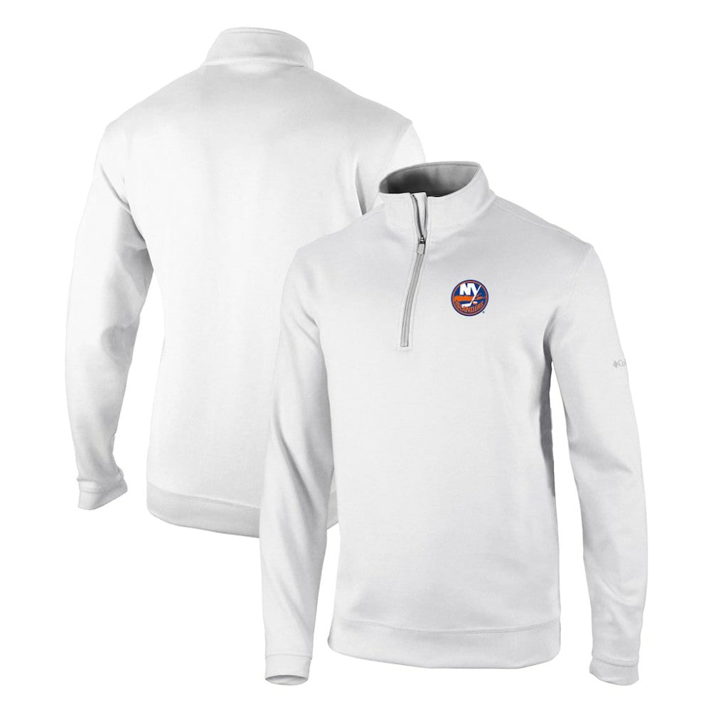 New York Islanders Columbia Omni-Wick Wickhams Hills Half-Zip Pullover Top - White - NHL 200629245
