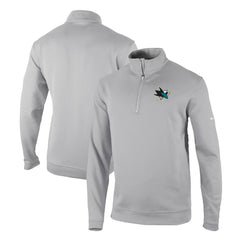 San Jose Sharks Columbia Omni-Wick Wickhams Hills Half-Zip Pullover Top - Gray - NHL 200629253