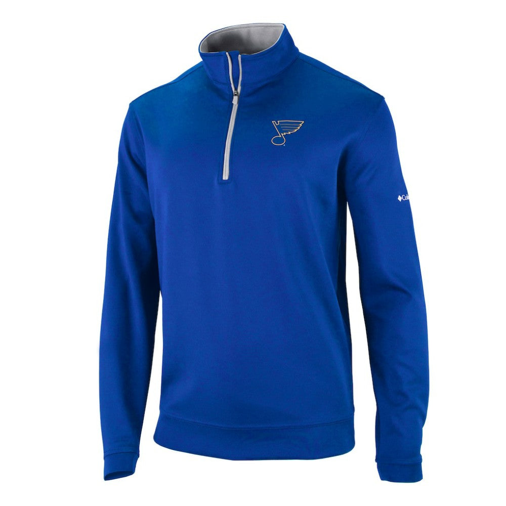 St. Louis Blues Columbia Omni-Wick Wickhams Hills Half-Zip Pullover Top - Blue - NHL 200629257