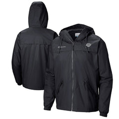 Los Angeles Kings Columbia Oroville Creek Lightweight Full-Zip Windbreaker Jacket - Black - NHL 200629328