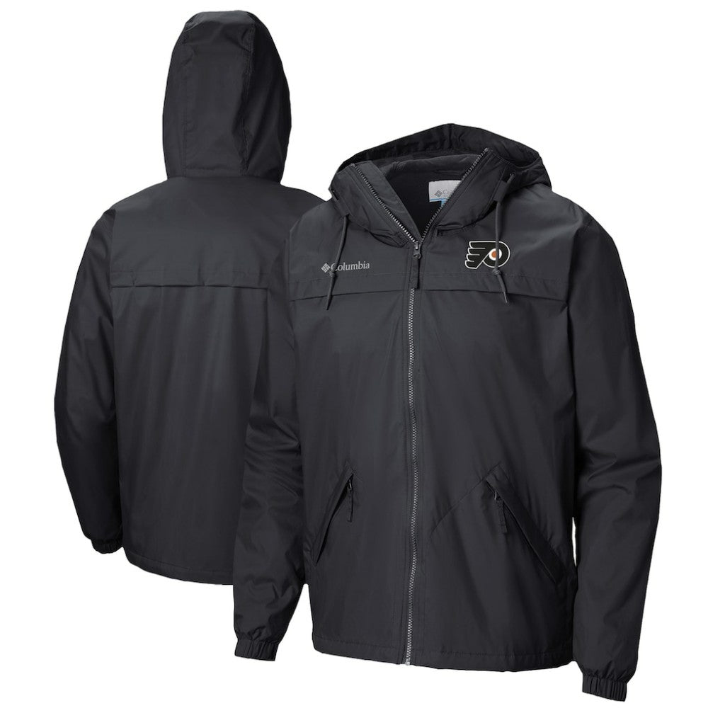 Philadelphia Flyers Columbia Oroville Creek Lightweight Full-Zip Windbreaker Jacket - Black - NHL 200629339