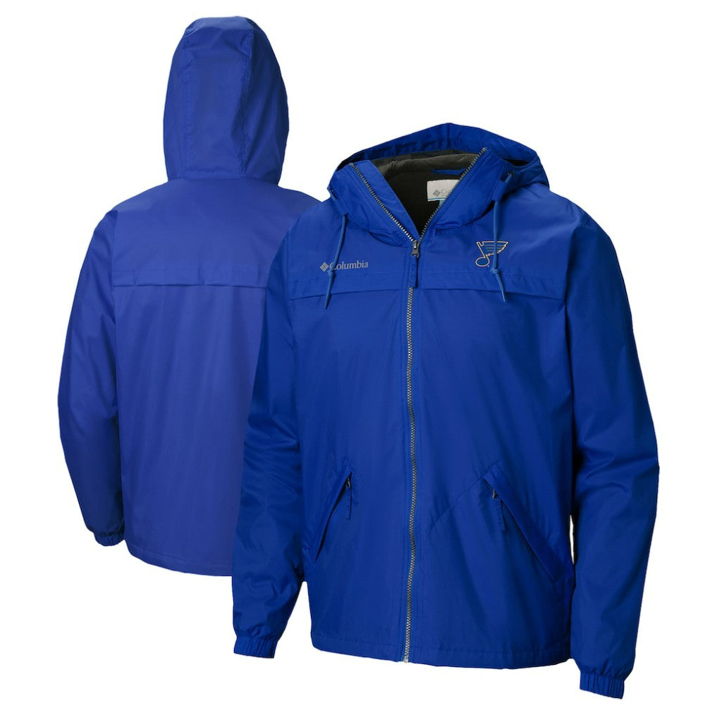 St. Louis Blues Columbia Oroville Creek Lightweight Full-Zip Windbreaker Jacket - Blue - NHL 200629350