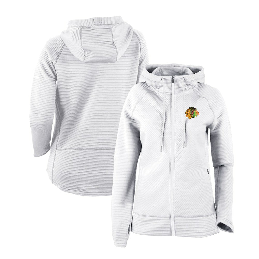 Chicago Blackhawks Columbia Women's Omni-Wick Pack It Up Full-Zip Jacket - White - NHL 200629395