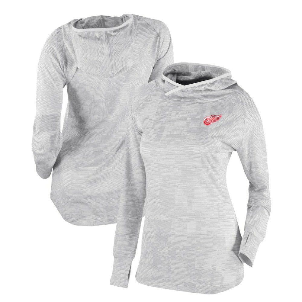Detroit Red Wings Columbia Women's Omni-Wick Sunday Ball Pullover Hoodie - White - NHL 200629424