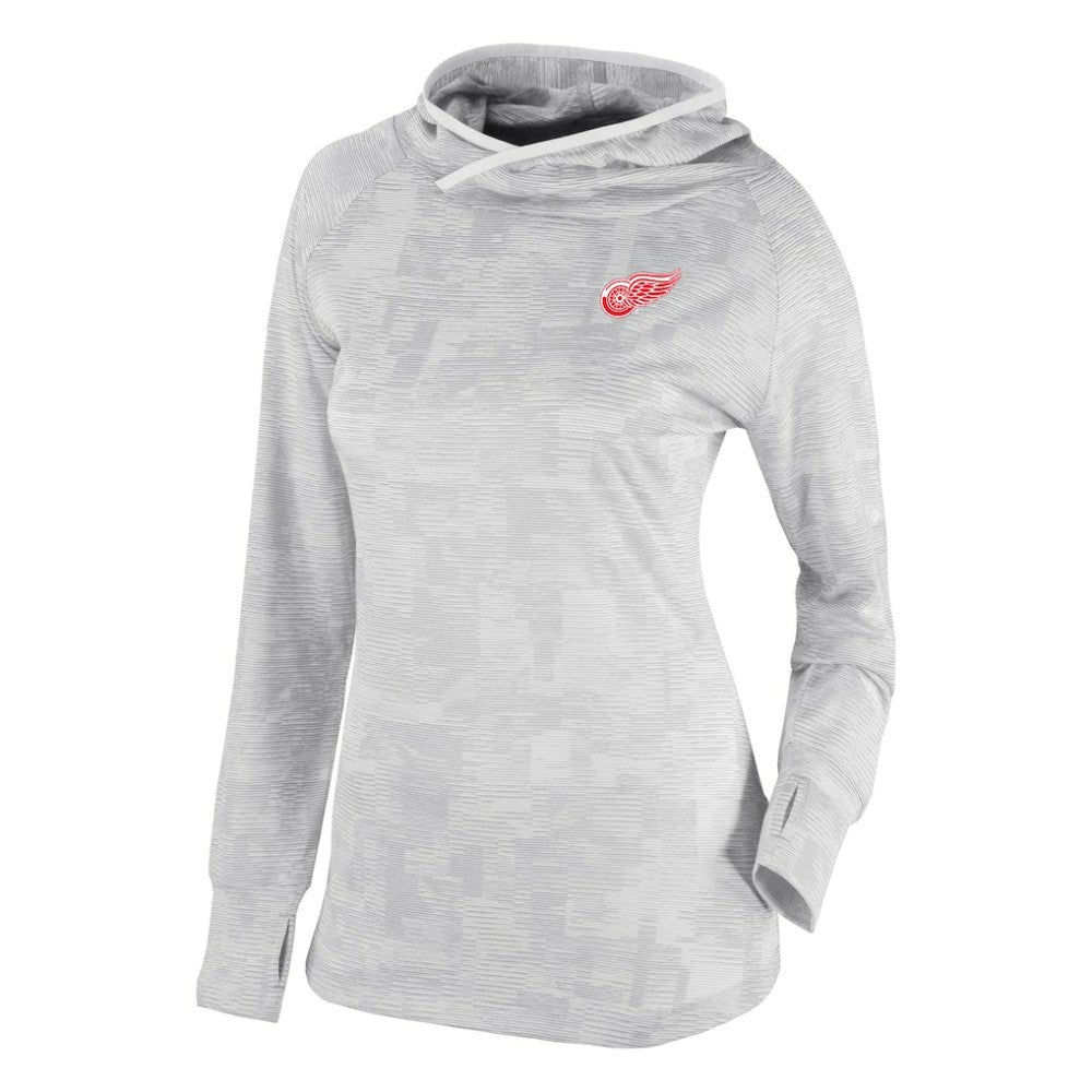Detroit Red Wings Columbia Women's Omni-Wick Sunday Ball Pullover Hoodie - White - NHL 200629424