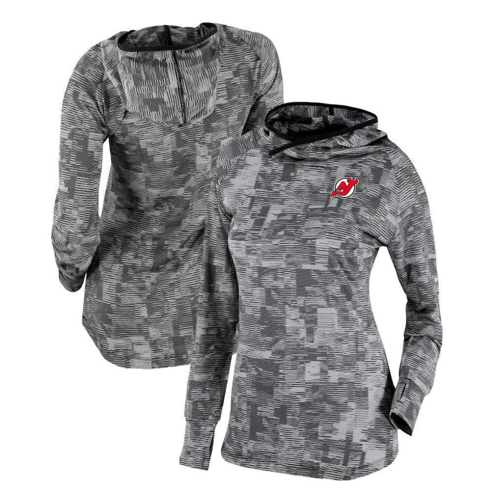 New Jersey Devils Columbia Women's Omni-Wick Sunday Ball Pullover Hoodie - Black - NHL 200629429