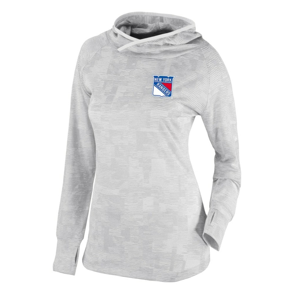 New York Rangers Columbia Women's Omni-Wick Sunday Ball Pullover Hoodie - White - NHL 200629432