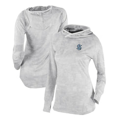 Seattle Kraken Columbia Women's Omni-Wick Sunday Ball Pullover Hoodie - White - NHL 200629436