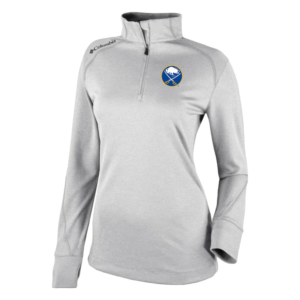 Buffalo Sabres Columbia Women's Omni-Wick Shotgun 2.0 Quarter-Zip Pullover Top - White - NHL 200629443
