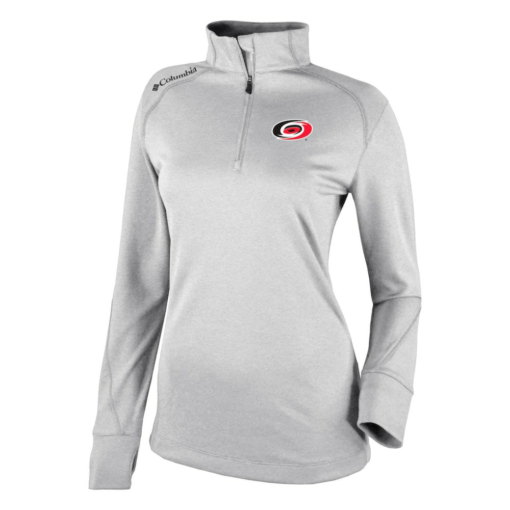 Carolina Hurricanes Columbia Women's Omni-Wick Shotgun 2.0 Quarter-Zip Pullover Top - White - NHL 200629444