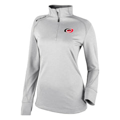 Carolina Hurricanes Columbia Women's Omni-Wick Shotgun 2.0 Quarter-Zip Pullover Top - White - NHL 200629444