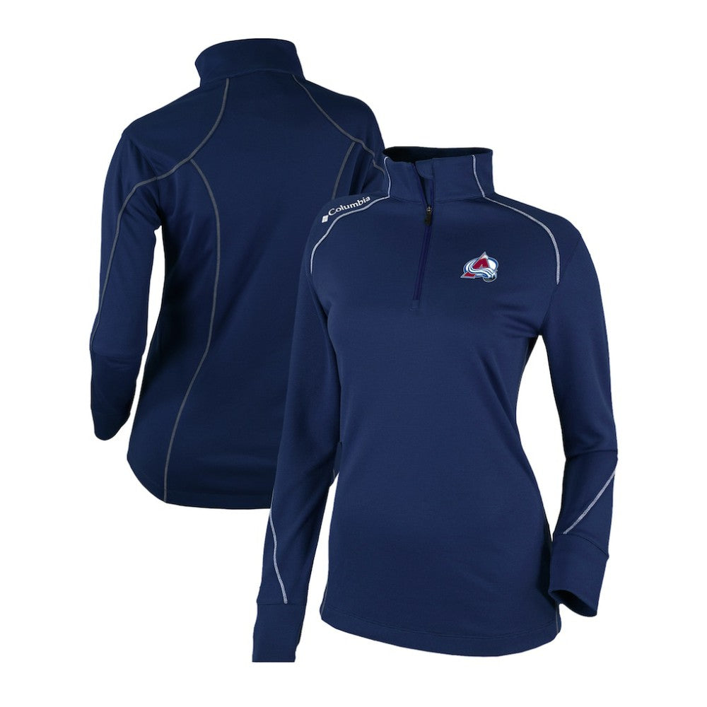 Colorado Avalanche Columbia Women's Omni-Wick Shotgun 2.0 Quarter-Zip Pullover Top - Navy - NHL 200629446