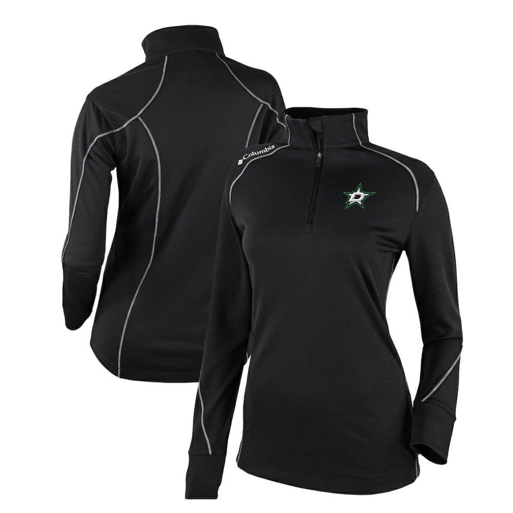 Dallas Stars Columbia Women's Omni-Wick Shotgun 2.0 Quarter-Zip Pullover Top - Black - NHL 200629448