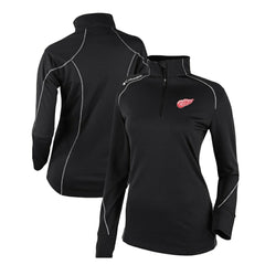 Detroit Red Wings Columbia Women's Omni-Wick Shotgun 2.0 Quarter-Zip Pullover Top - Black - NHL 200629449