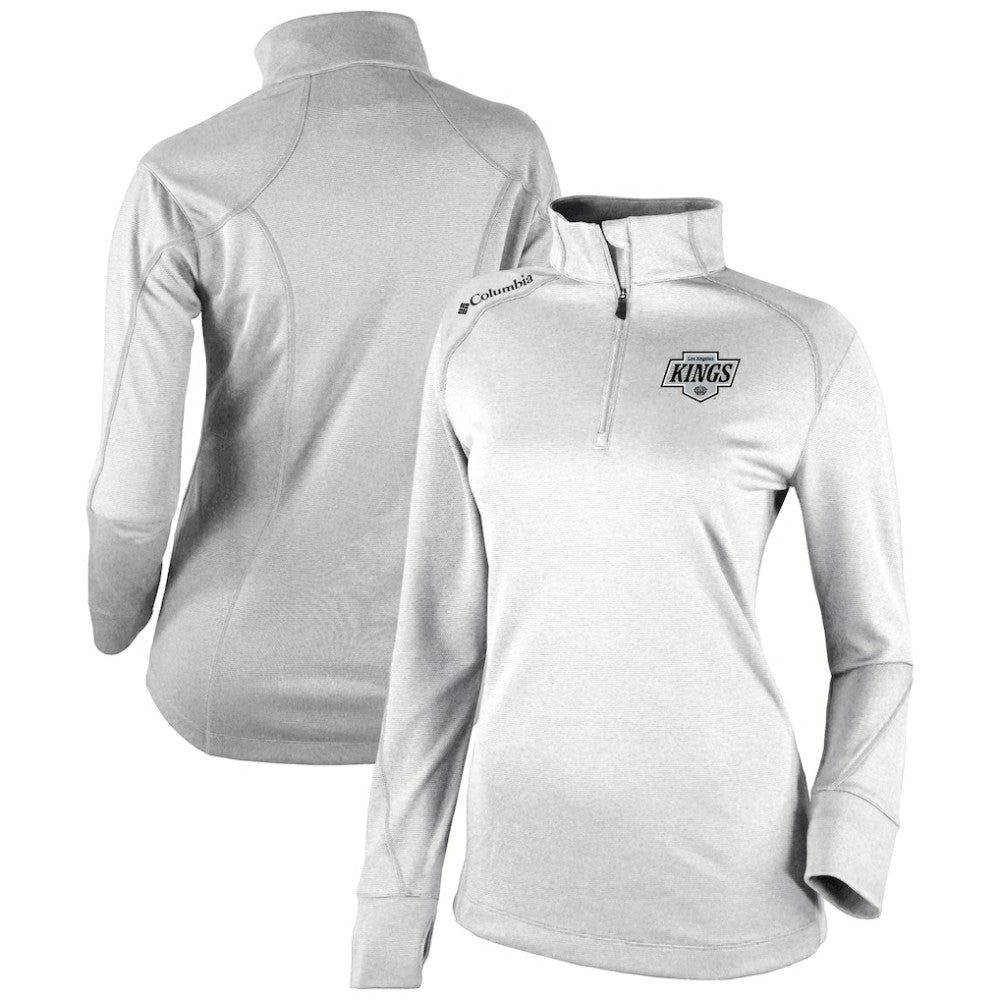 Los Angeles Kings Columbia Women's Omni-Wick Shotgun 2.0 Quarter-Zip Pullover Top - White - NHL 200629451