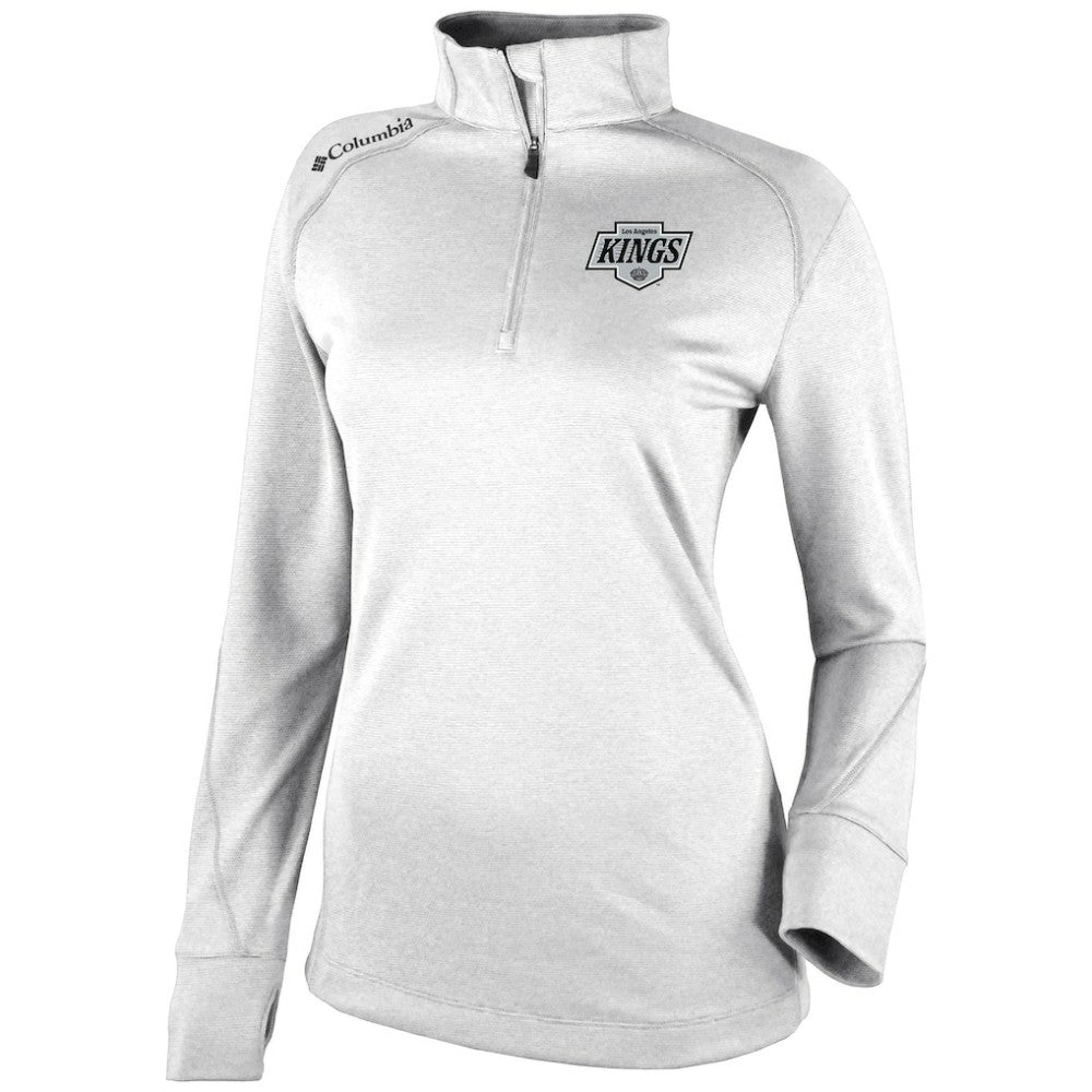 Los Angeles Kings Columbia Women's Omni-Wick Shotgun 2.0 Quarter-Zip Pullover Top - White - NHL 200629451