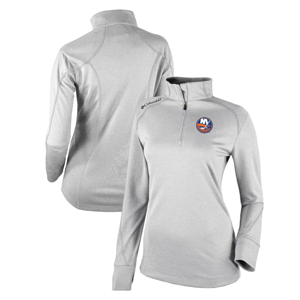 New York Islanders Columbia Women's Omni-Wick Shotgun 2.0 Quarter-Zip Pullover Top - White - NHL 200629455