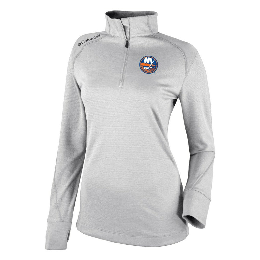 New York Islanders Columbia Women's Omni-Wick Shotgun 2.0 Quarter-Zip Pullover Top - White - NHL 200629455