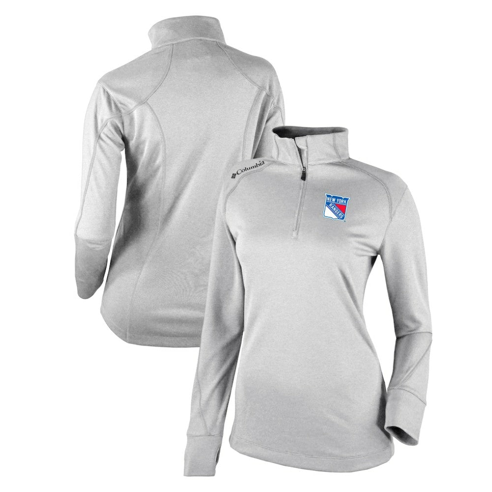 New York Rangers Columbia Women's Omni-Wick Shotgun 2.0 Quarter-Zip Pullover Top - White - NHL 200629456